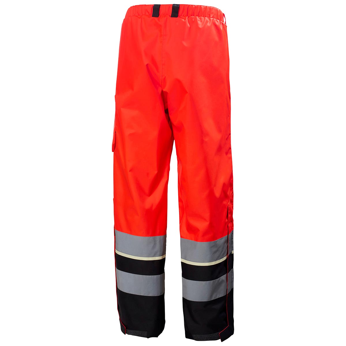 Helly Hansen UC-ME Shell Pant Class 2 Hi-Vis Red/Ebony Rear Helly Hansen UC-ME Shell Pant Class 2 Hi-Vis Red/Ebony Rear