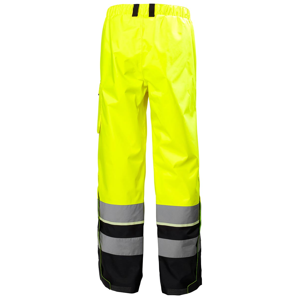 Helly Hansen UC-ME Shell Pant Class 2 Hi-Vis Yellow/Ebony Rear Helly Hansen UC-ME Shell Pant Class 2 Hi-Vis Yellow/Ebony Rear