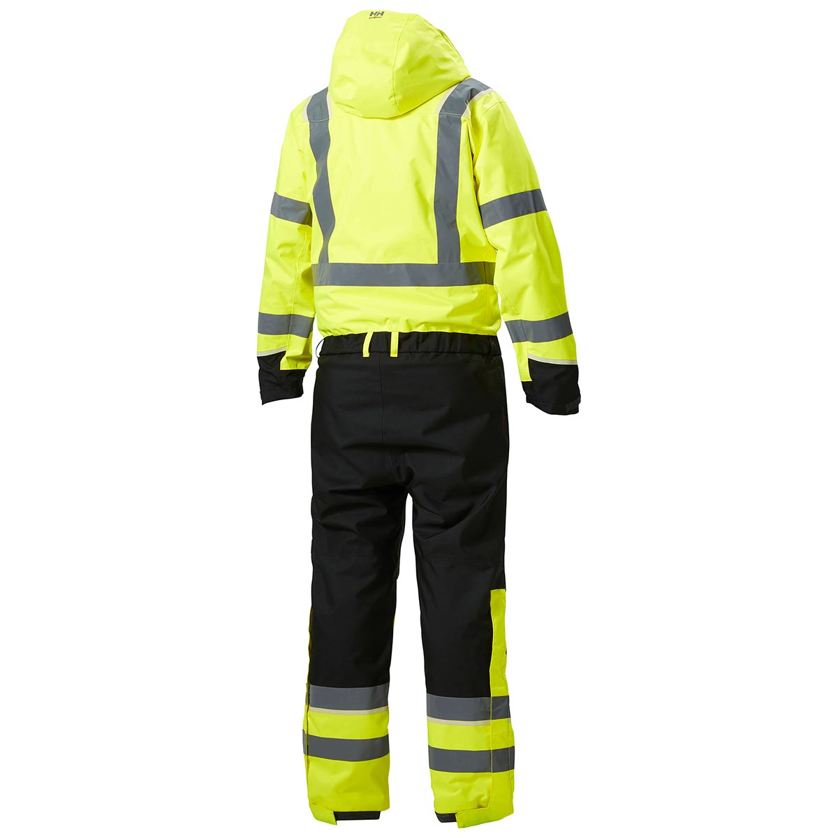 Helly Hansen UC-ME Winter Suit Hi-Vis Yellow - Ebony Rear Helly Hansen UC-ME Winter Suit Hi-Vis Yellow - Ebony Rear