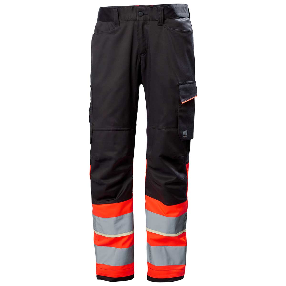 Helly Hansen UC-ME Work Pant Class 1 Hi-Vis Red - Ebony Helly Hansen UC-ME Work Pant Class 1 Hi-Vis Red - Ebony