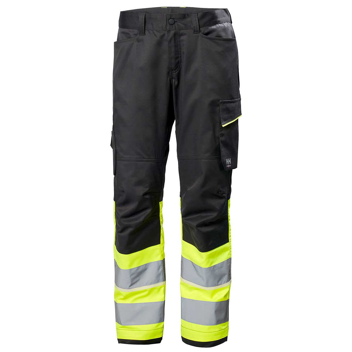 Helly Hansen UC-ME Work Pant Class 1 Hi-Vis Yellow - Ebony Helly Hansen UC-ME Work Pant Class 1 Hi-Vis Yellow - Ebony