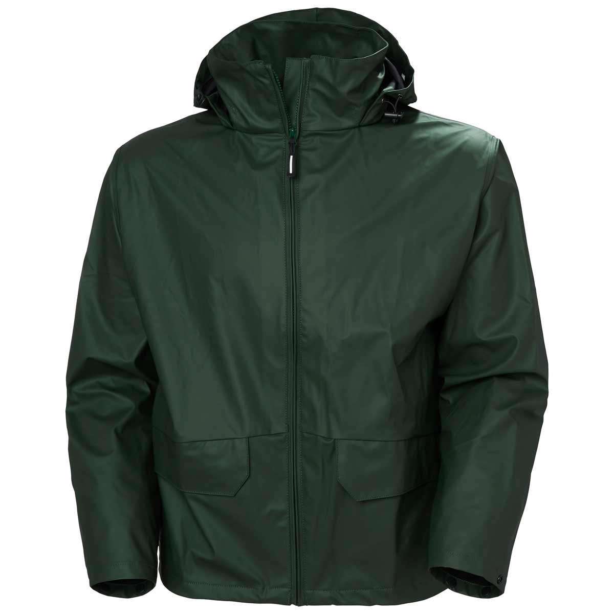 Helly-Hansen-Voss-Rain-Jacket-Dark-Green-Front Helly-Hansen-Voss-Rain-Jacket-Dark-Green-Front