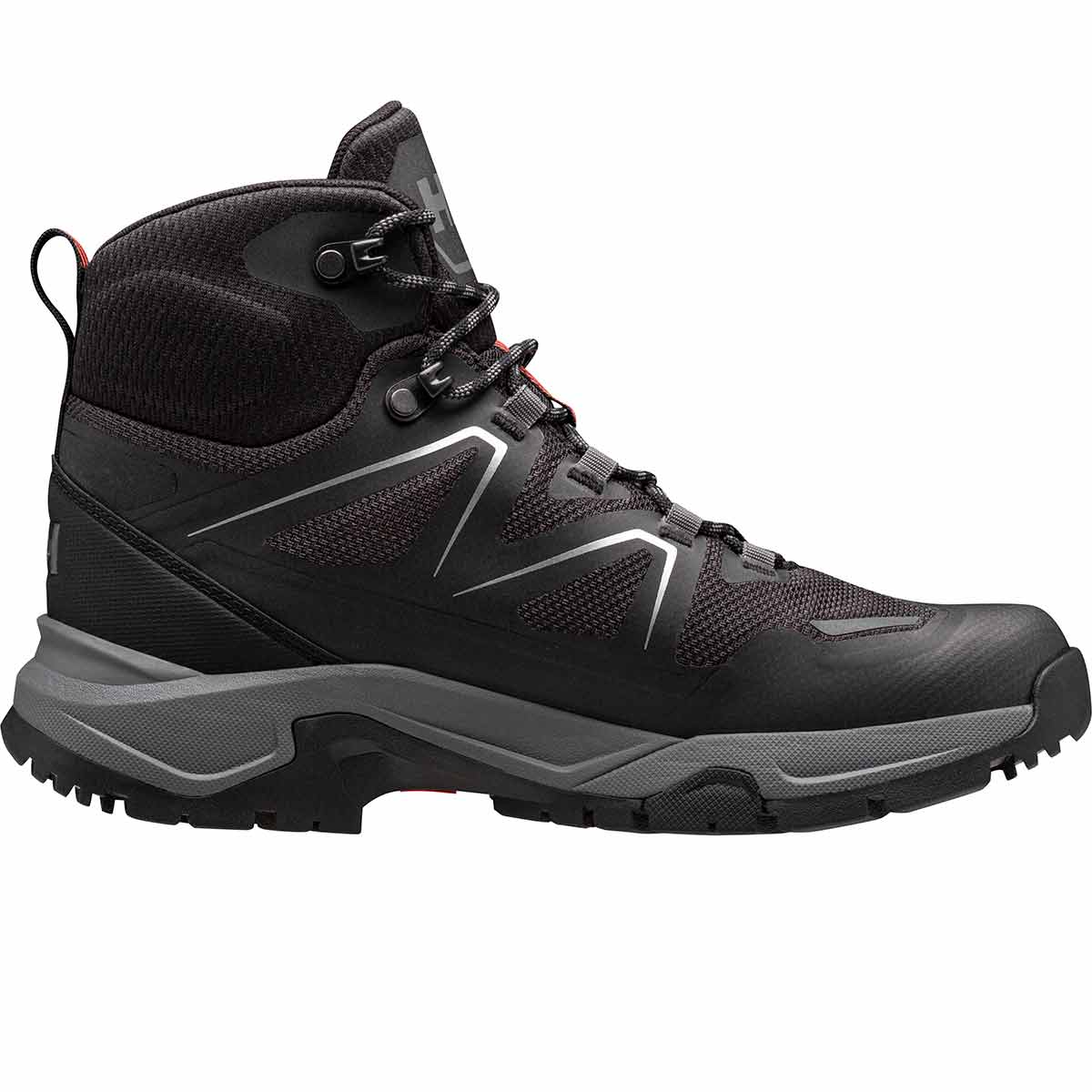 Helly Hansen Women's Cascade Mid Helly Tech Boots Black - Bright Bloom Side Helly Hansen Women's Cascade Mid Helly Tech Boots Black - Bright Bloom Side
