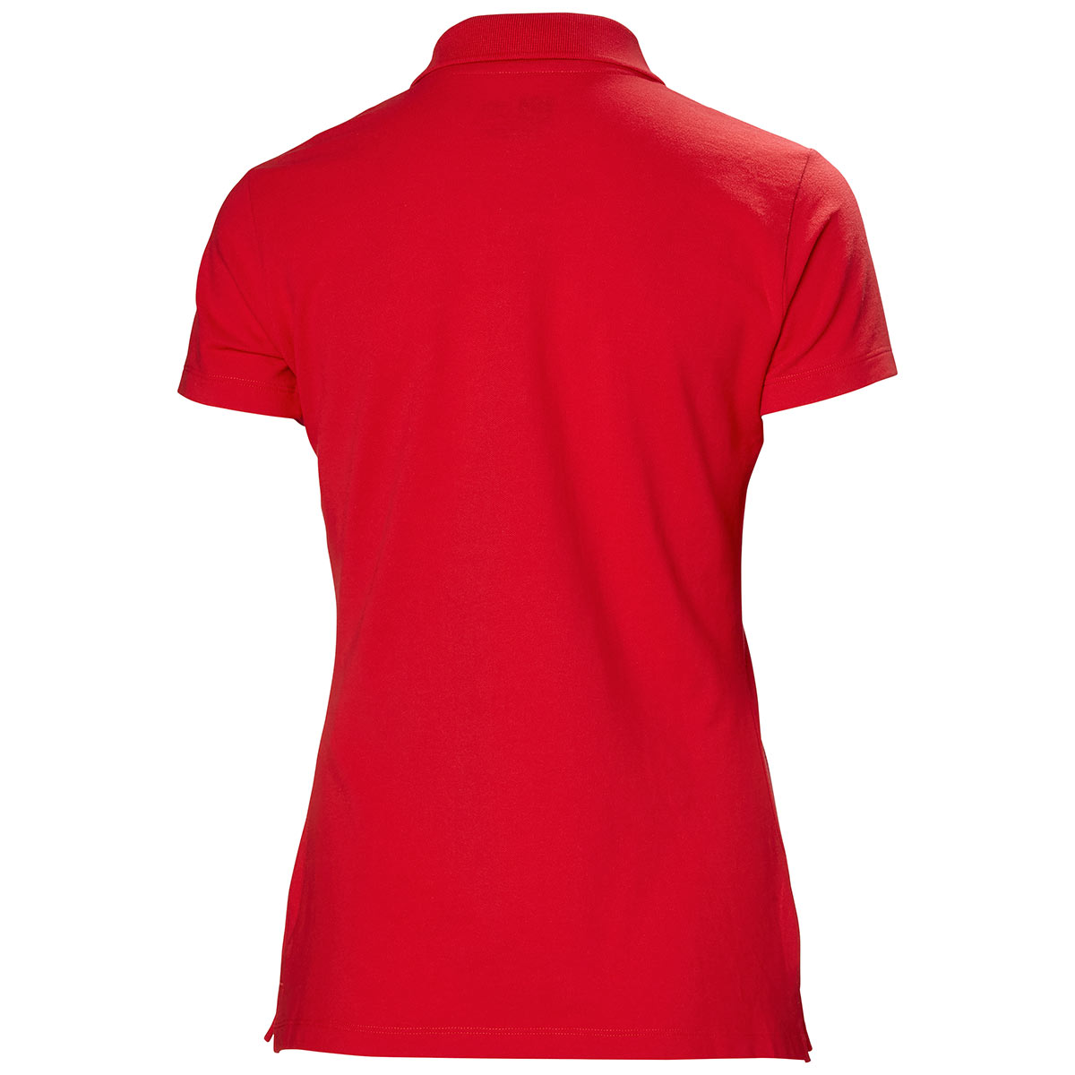 Helly Hansen Women's Classic 2.0 Polo Shirt - Alert Red - Rear Helly Hansen Women's Classic 2.0 Polo Shirt - Alert Red - Rear
