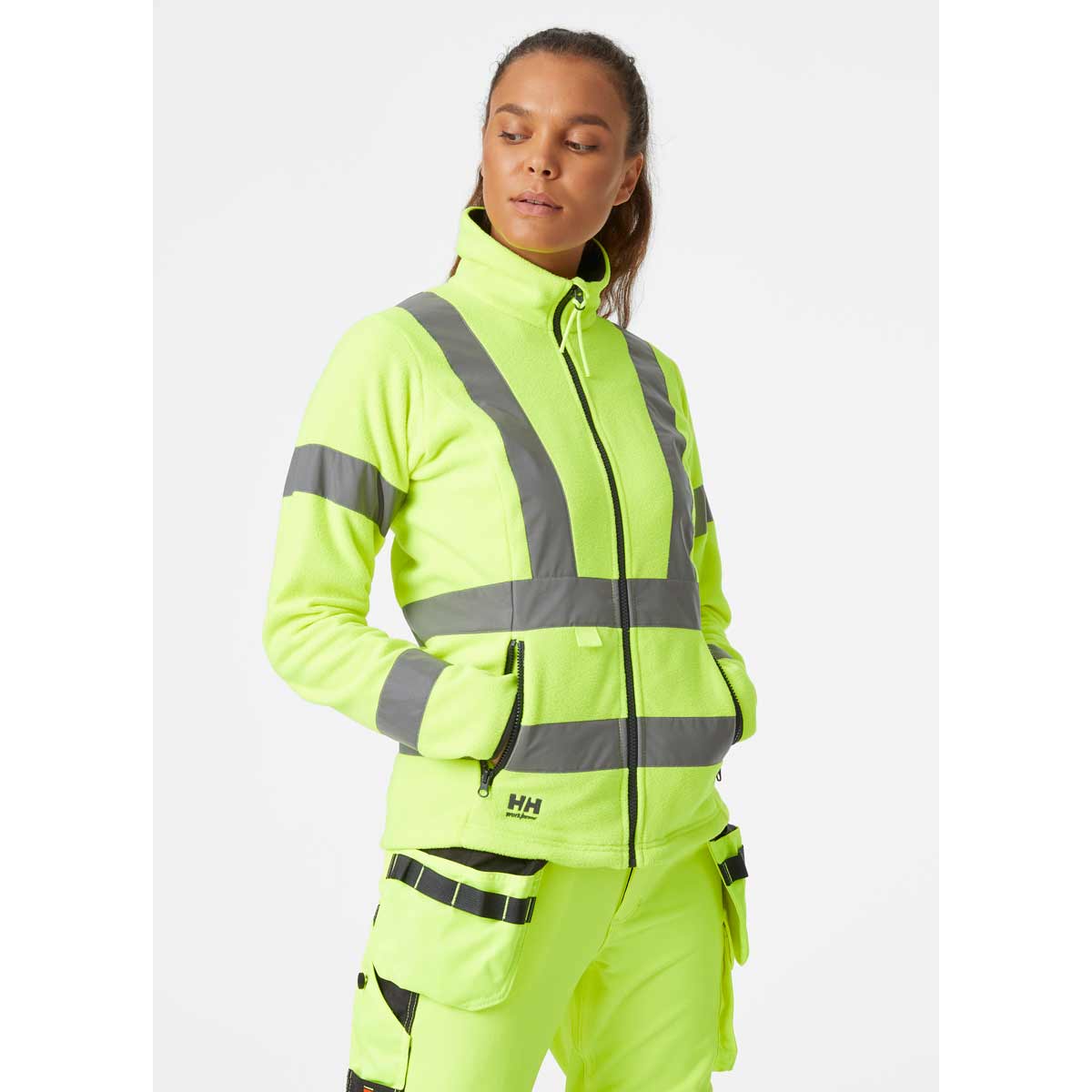 Helly-Hansen-Women_s-Luna-Hi-Vis-Fleece-Jacket-onbody Helly-Hansen-Women_s-Luna-Hi-Vis-Fleece-Jacket-onbody