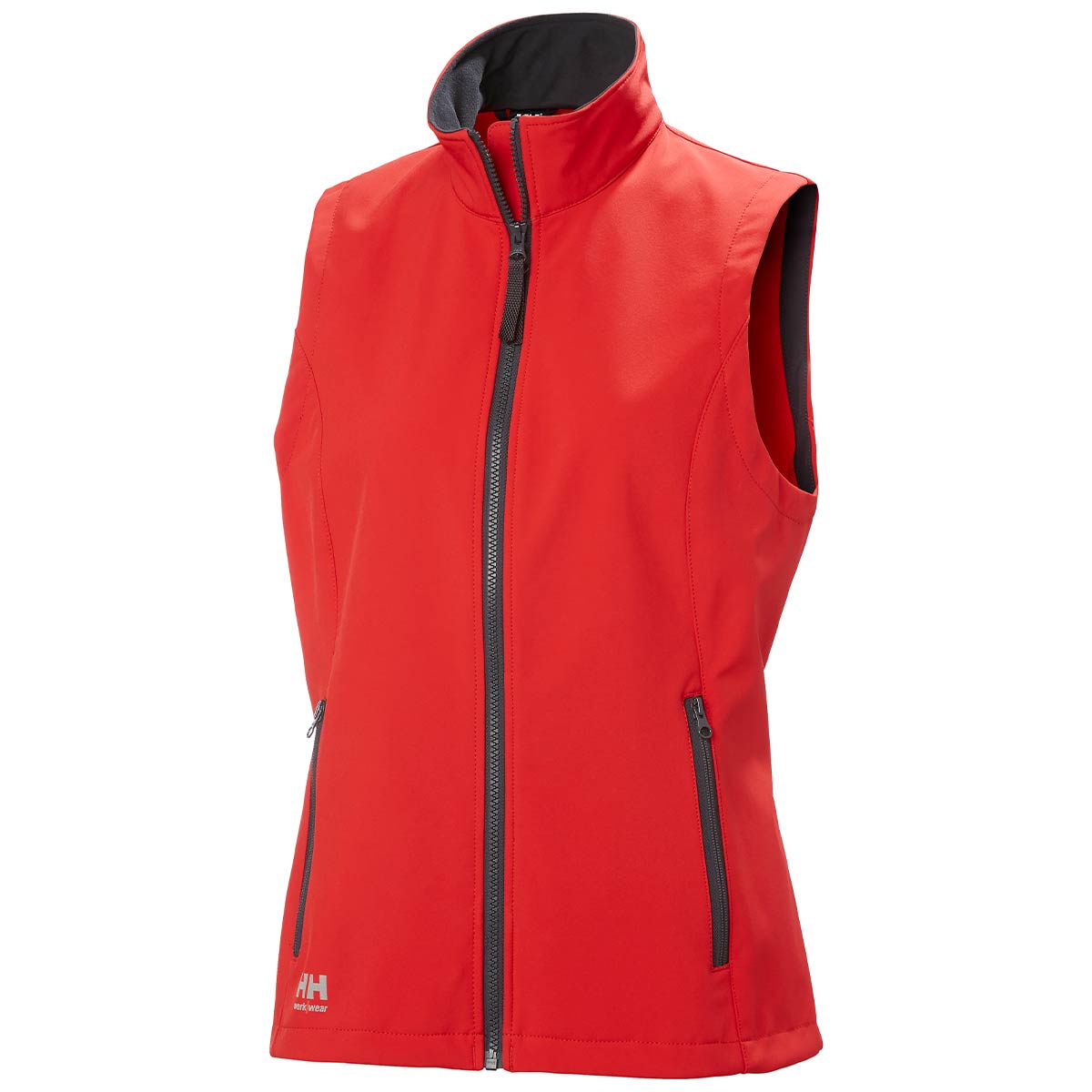 Helly Hansen Women's Manchester 2.0 Zip In Softshell Vest- Alert Red Helly Hansen Women's Manchester 2.0 Zip In Softshell Vest- Alert Red