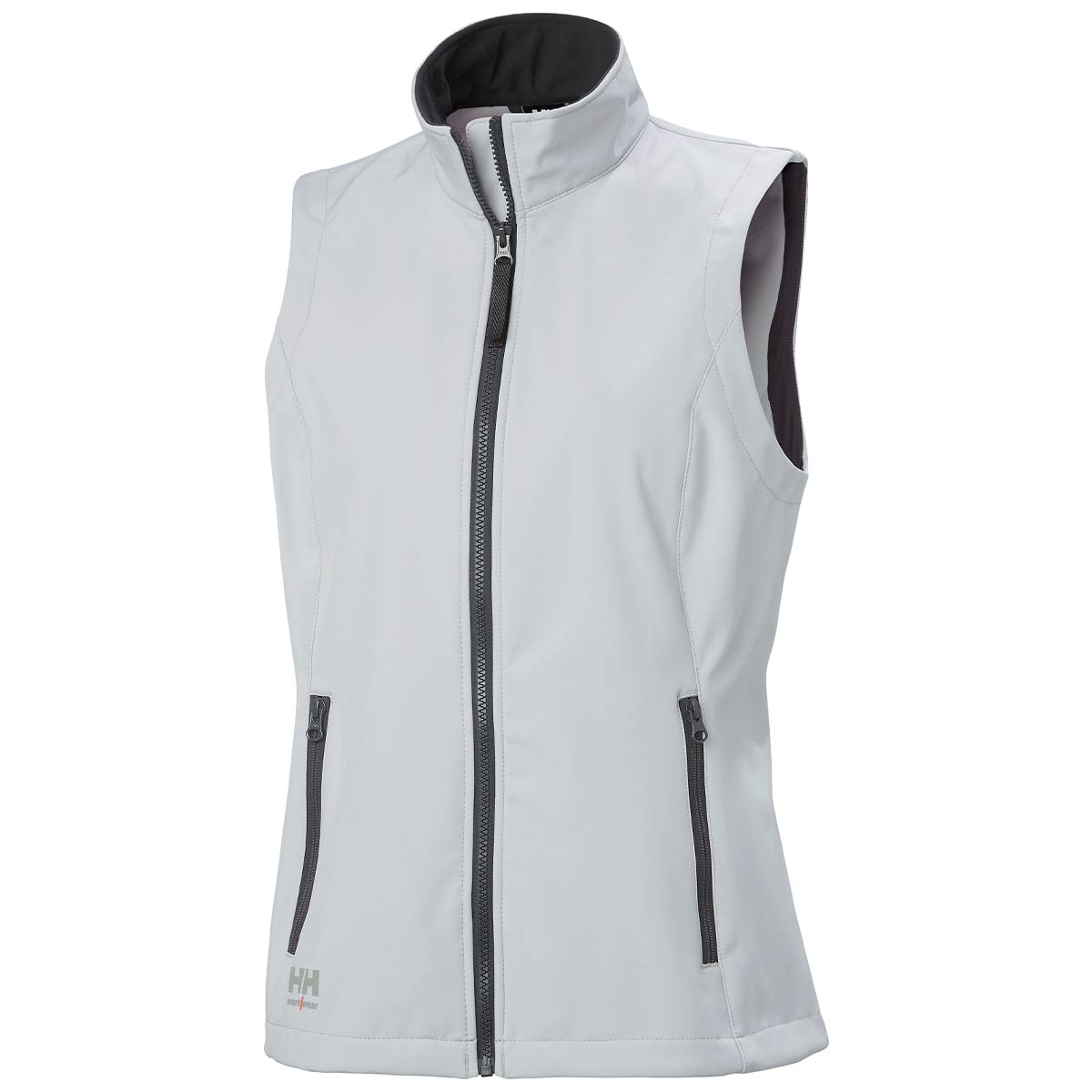 Helly Hansen Women's Manchester 2.0 Zip In Softshell Vest- Grey Fog Helly Hansen Women's Manchester 2.0 Zip In Softshell Vest- Grey Fog