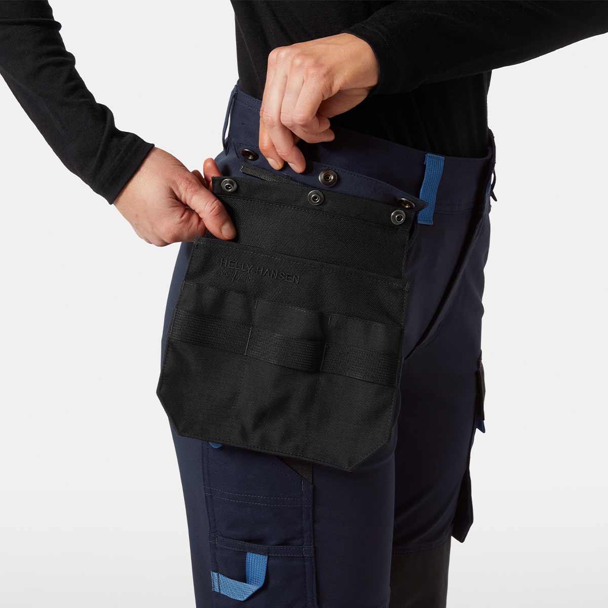 Helly Hansen Women's Oxford 4X HH Connect™ Pant - Navy/Ebony - Connect Pocket Attachment Helly Hansen Women's Oxford 4X HH Connect™ Pant - Navy/Ebony - Connect Pocket Attachment