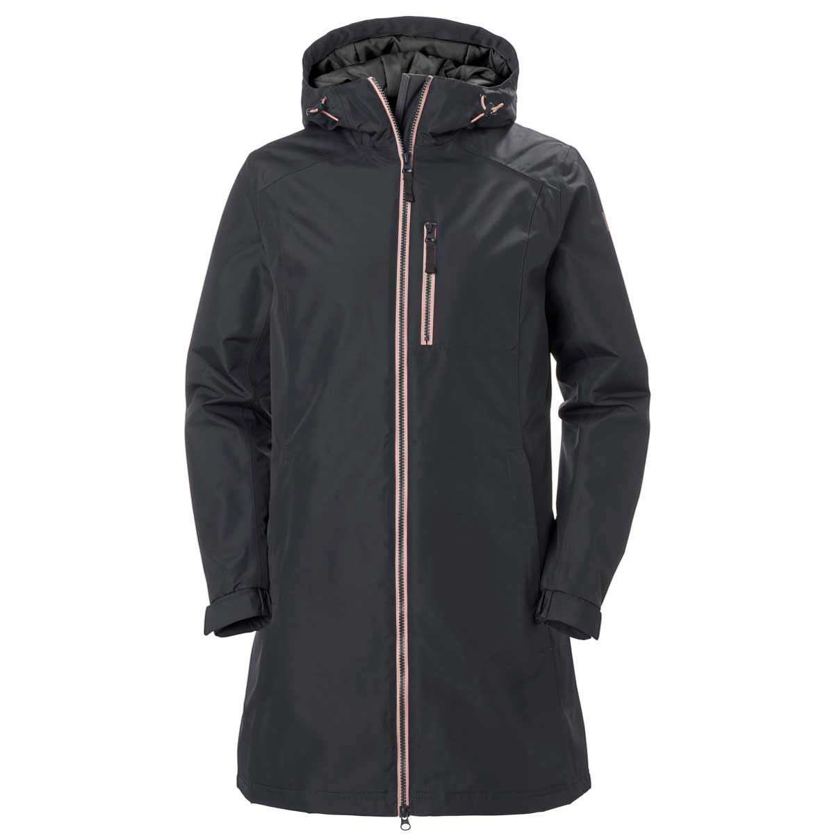 Helly Hansen Womens Long Belfast Winter Jacket - ebony Helly Hansen Womens Long Belfast Winter Jacket - ebony