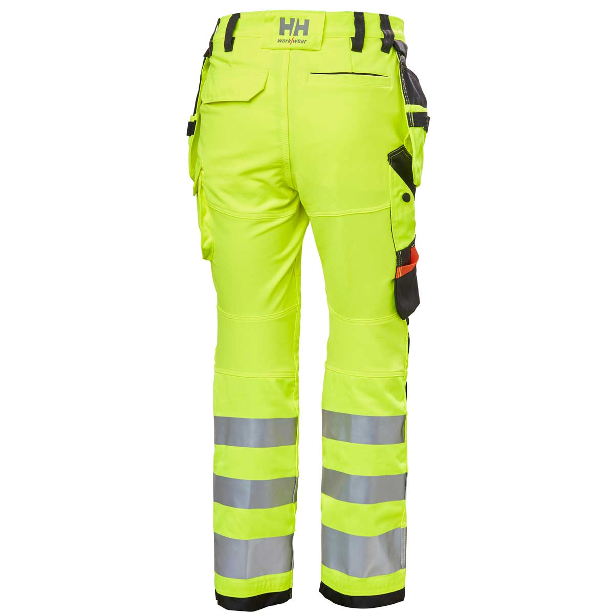 Helly Hansen Womens Luna Hi Vis Construction Pant CL 2 - rear Helly Hansen Womens Luna Hi Vis Construction Pant CL 2 - rear