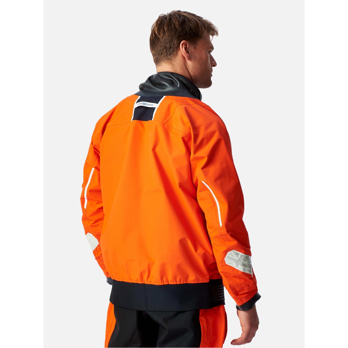 Henri Lloyd Men's Elite Dry Top Sailing Smock - Orange - Life Rear Henri Lloyd Men's Elite Dry Top Sailing Smock - Orange - Life Rear