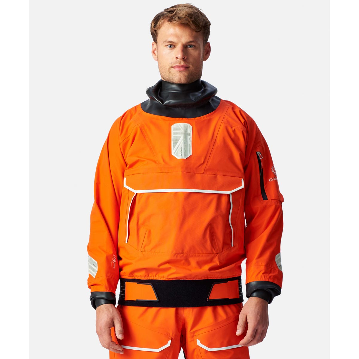 Henri Lloyd Men's Elite Dry Top Sailing Smock - Orange Life Henri Lloyd Men's Elite Dry Top Sailing Smock - Orange Life