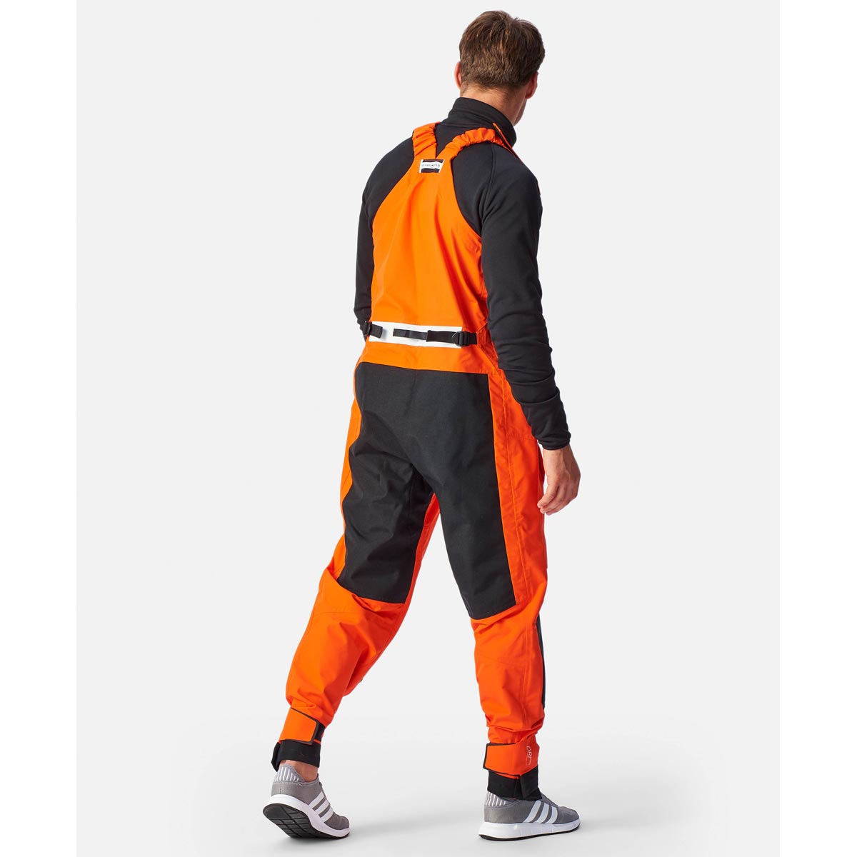 Henri Lloyd Men's Elite Hi-Fit Sailing Salopettes - Orange - Life Rear Henri Lloyd Men's Elite Hi-Fit Sailing Salopettes - Orange - Life Rear