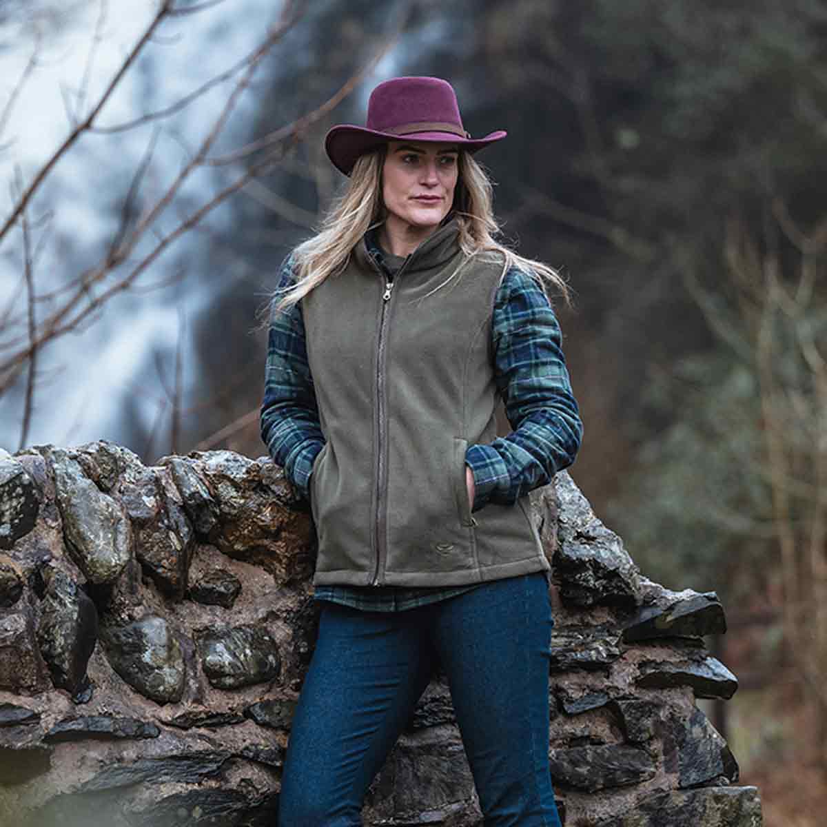 Hogg of Fife Stenton Ladies Green Fleece Gilet - Lovat Hogg of Fife Stenton Ladies Green Fleece Gilet - Lovat