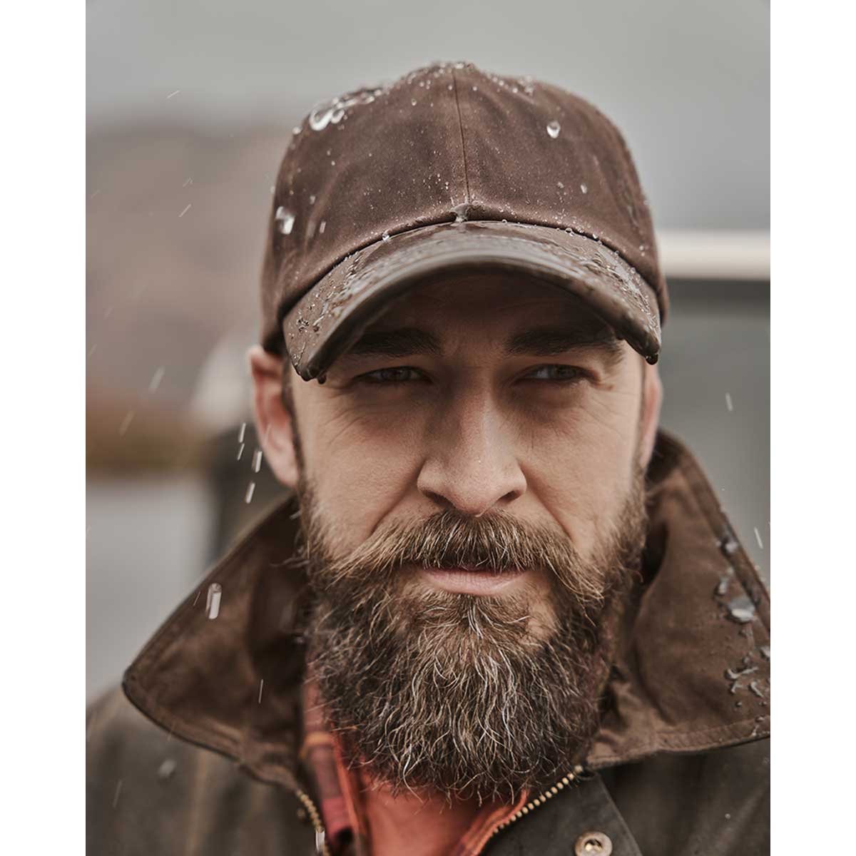 Hoggs Of Fife Waxed Baseball Cap - lifestyle Hoggs Of Fife Waxed Baseball Cap - lifestyle