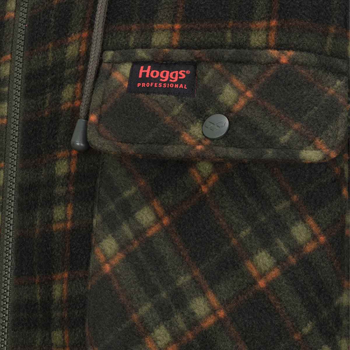 Hoggs of Fife Caithness Check Fleece Hooded Shacket - Mens - Detail Hoggs of Fife Caithness Check Fleece Hooded Shacket - Mens - Detail