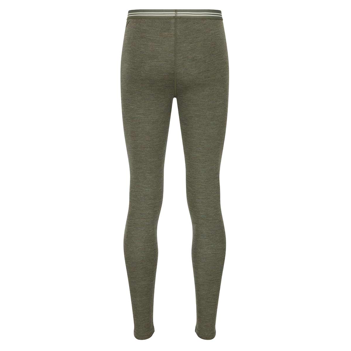Hoggs of Fife 100% Merino Wool Long Johns - Green - Rear Angle Hoggs of Fife 100% Merino Wool Long Johns - Green - Rear Angle