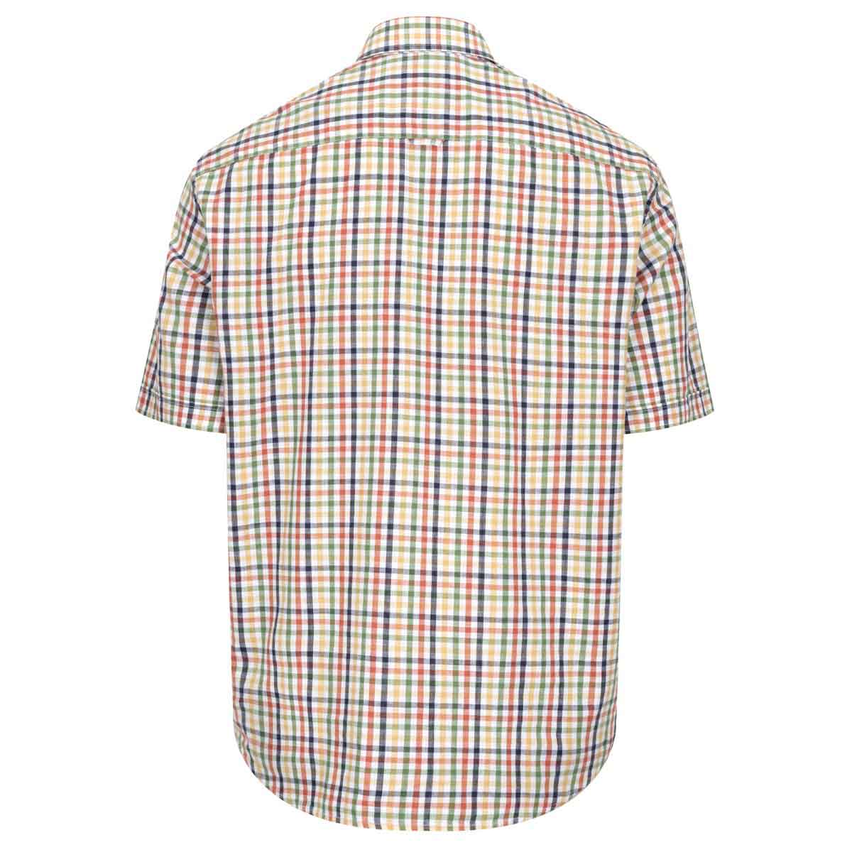 Hoggs of Fife Aberdour Short Sleeve Check Shirt - gold rear Hoggs of Fife Aberdour Short Sleeve Check Shirt - gold rear