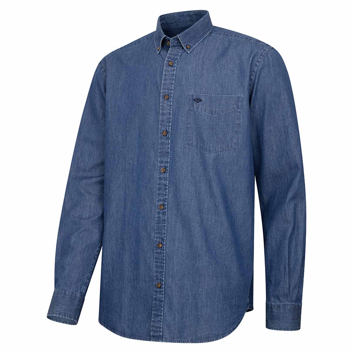 Hoggs of Fife Archerfield Denim Shirt - Mid Wash Hoggs of Fife Archerfield Denim Shirt - Mid Wash