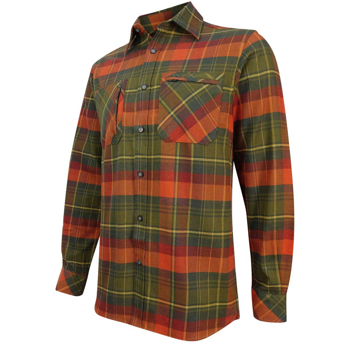 Hoggs of Fife Autumn Luxury Hunting Shirt - orange green Hoggs of Fife Autumn Luxury Hunting Shirt - orange green