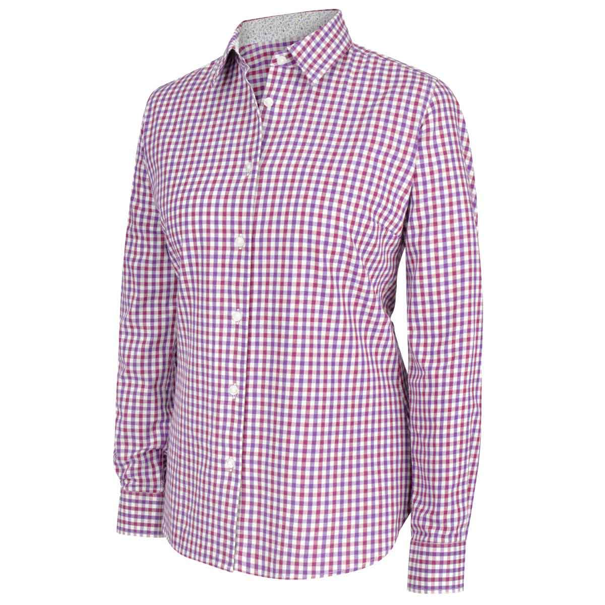Hoggs of Fife Becky II Ladies Cotton Shirt - violet Hoggs of Fife Becky II Ladies Cotton Shirt - violet
