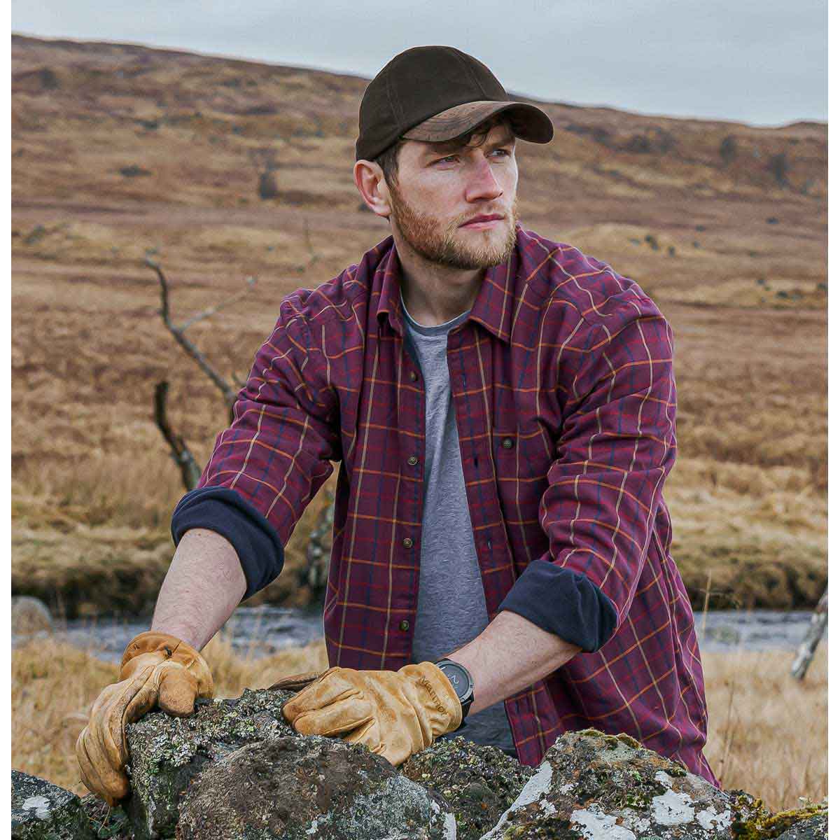 Hoggs of Fife Birch Micro-fleece shirt - bramble lifestyle Hoggs of Fife Birch Micro-fleece shirt - bramble lifestyle