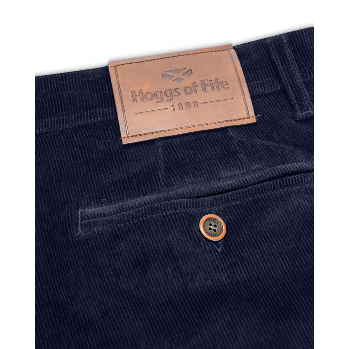 Hoggs of Fife Cairnie Stretch Cord Trousers - marine detail Hoggs of Fife Cairnie Stretch Cord Trousers - marine detail