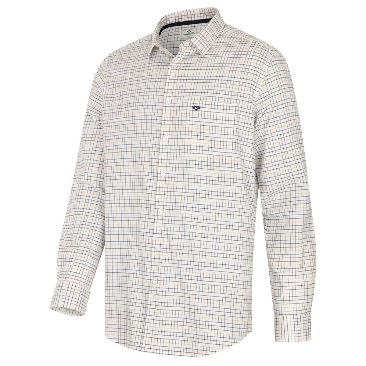 Hoggs of Fife Callum Country Check Shirt - Green Gold Hoggs of Fife Callum Country Check Shirt - Green Gold