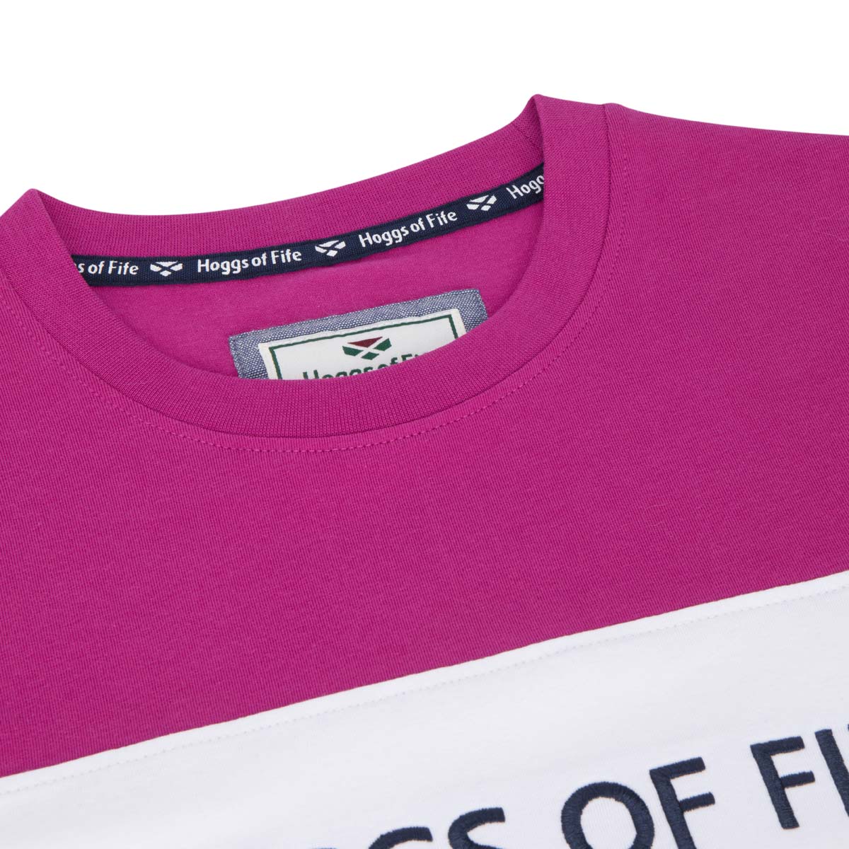 Hoggs of Fife Darcie Colour Block T-Shirt - Neck Detail Hoggs of Fife Darcie Colour Block T-Shirt - Neck Detail