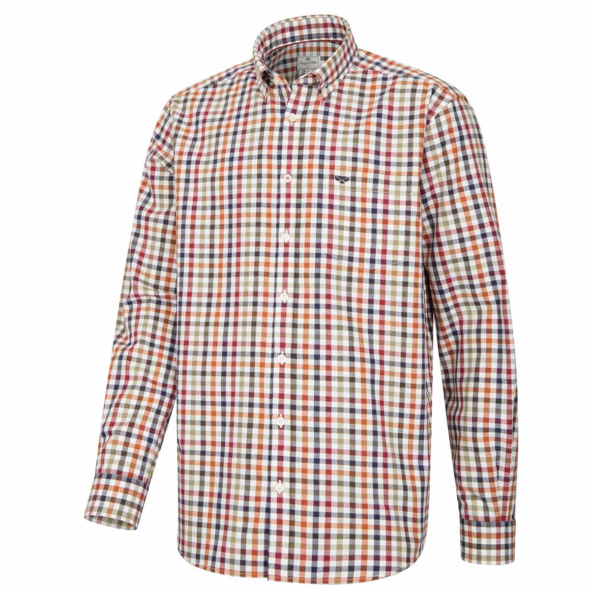 Hoggs of Fife Douglas Herringbone Check Shirt - Rust Hoggs of Fife Douglas Herringbone Check Shirt - Rust