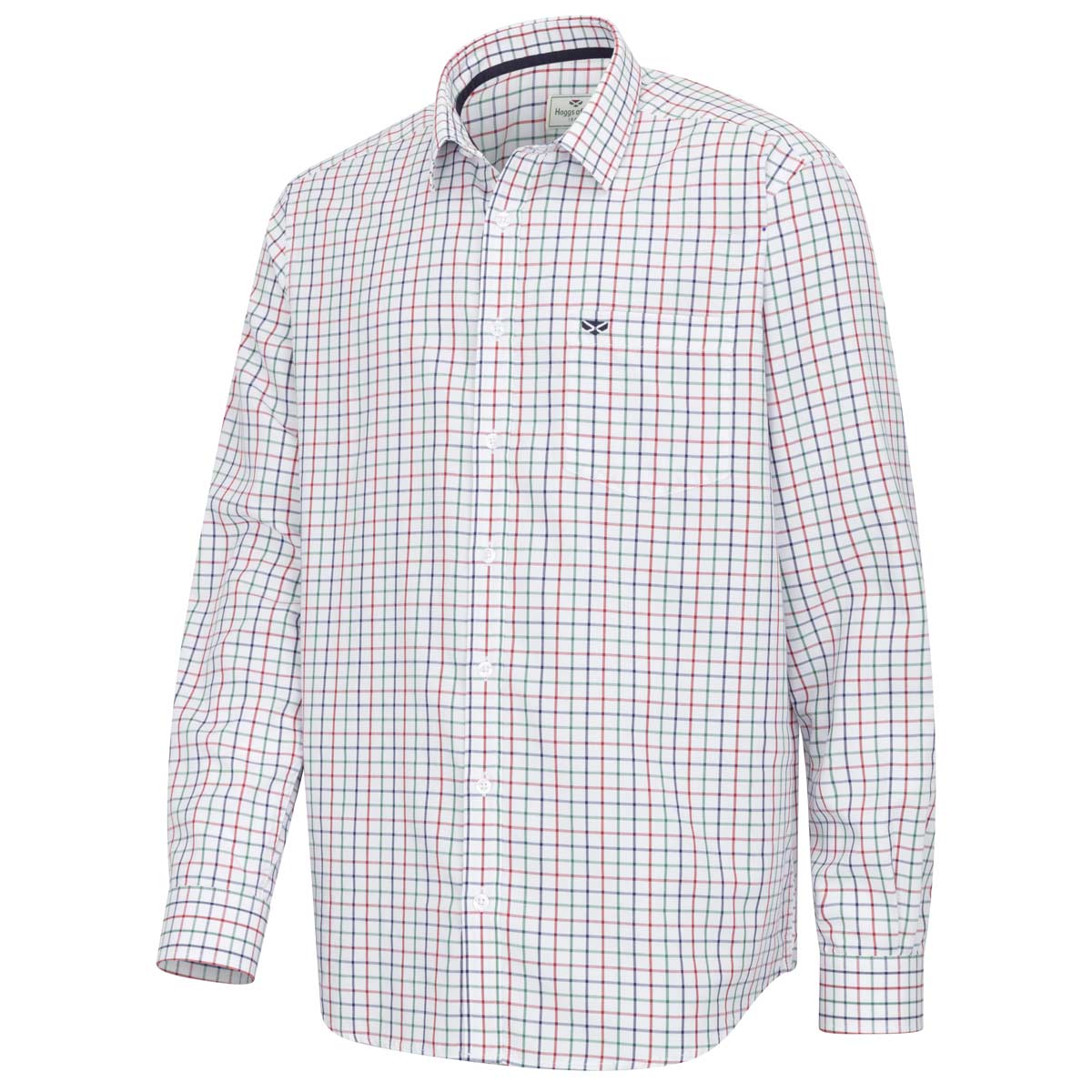 Hoggs of Fife Fernie Bamboo Shirt - Green/Red/Navy Check Hoggs of Fife Fernie Bamboo Shirt - Green/Red/Navy Check