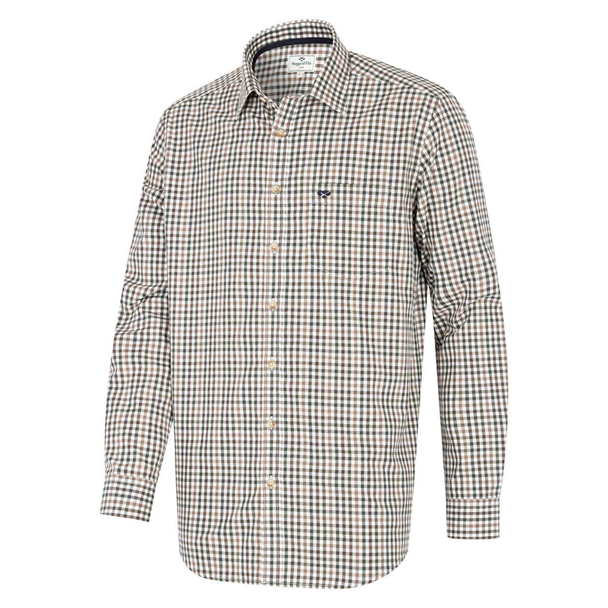 Hoggs-of-Fife-Garvock-Cotton-Twill-Herringbone-Check-Shirt Hoggs-of-Fife-Garvock-Cotton-Twill-Herringbone-Check-Shirt