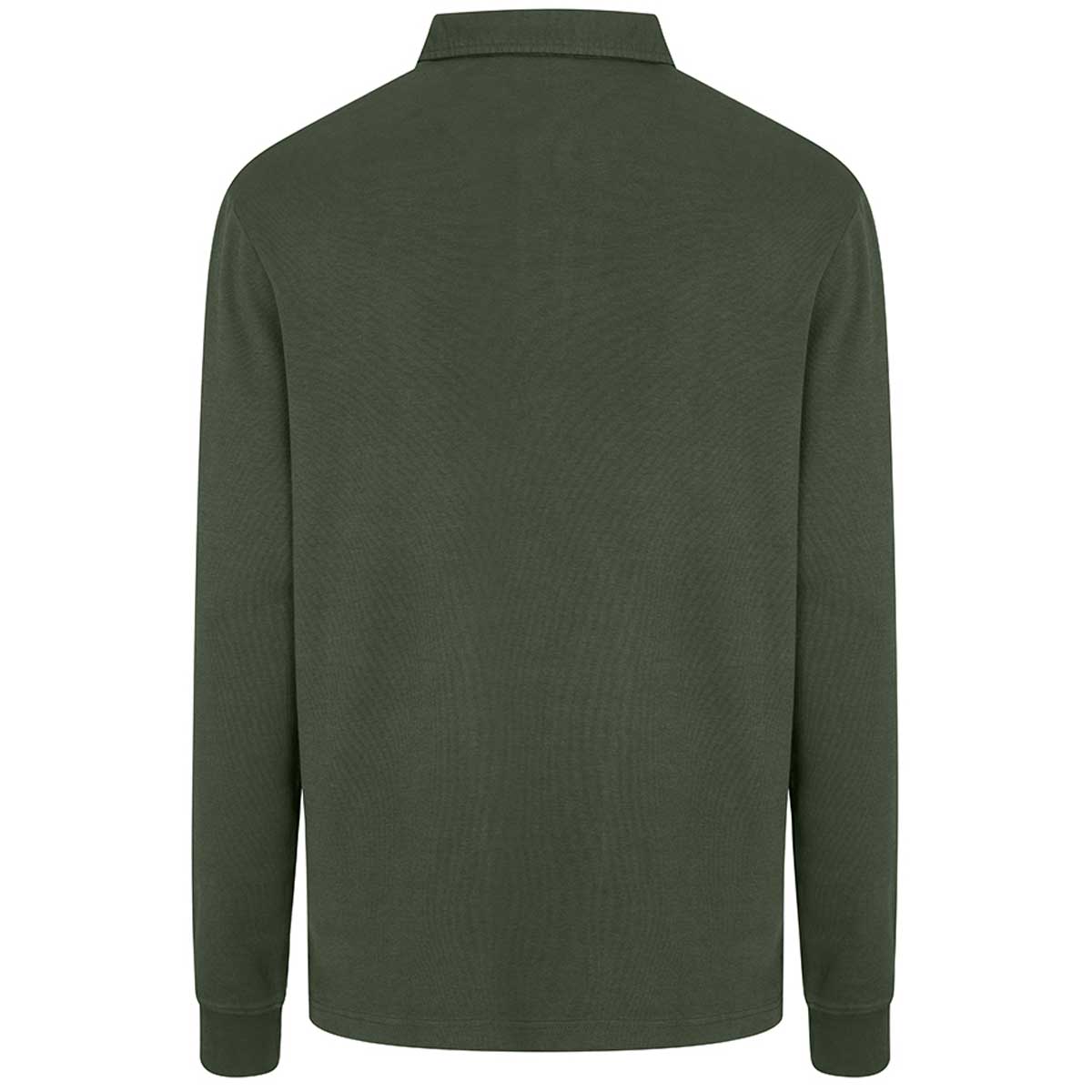 Hoggs of Fife Heriot Long Sleeve Rugby Shirt - Green - Rear Hoggs of Fife Heriot Long Sleeve Rugby Shirt - Green - Rear