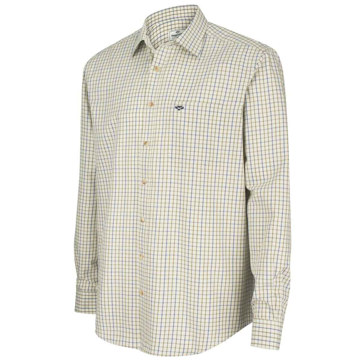 Hoggs of Fife Inverness Cotton Tattersall Shirt - navy/olive Hoggs of Fife Inverness Cotton Tattersall Shirt - navy/olive