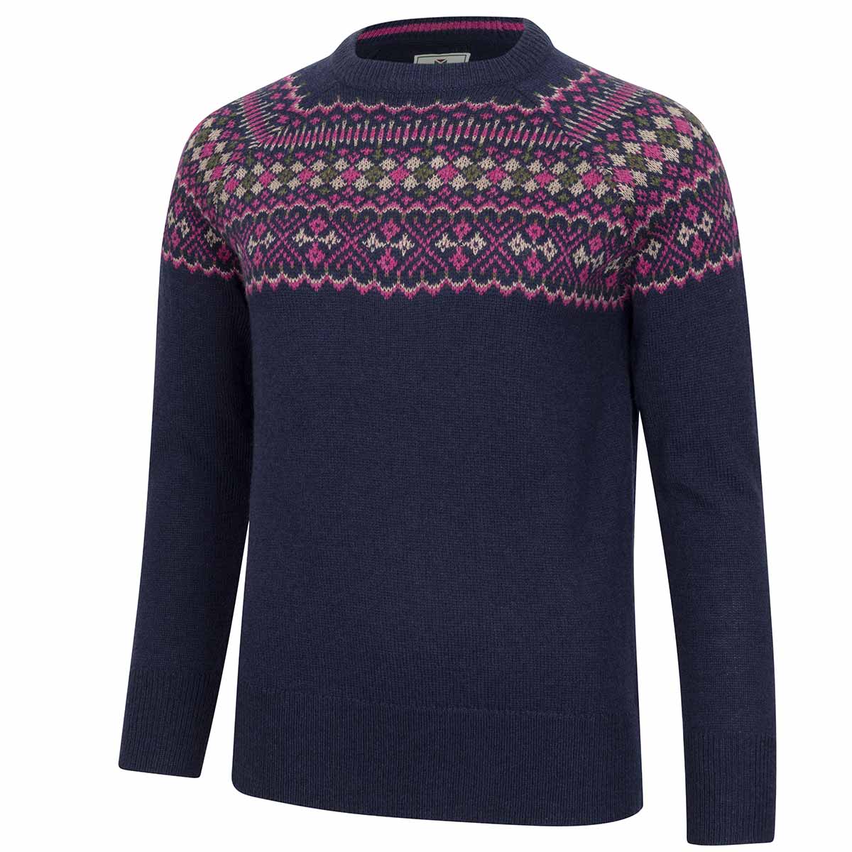 Hoggs of Fife Jura Ladies Fair Isle Crew Neck Pullover Hoggs of Fife Jura Ladies Fair Isle Crew Neck Pullover