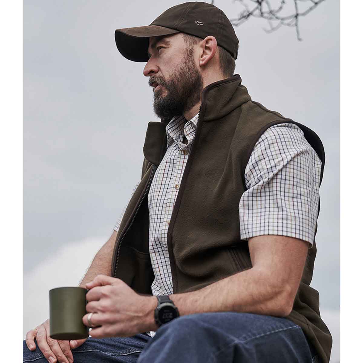 Hoggs of Fife Kessock Short Sleeve Tattersall Shirt - lifestyle Hoggs of Fife Kessock Short Sleeve Tattersall Shirt - lifestyle