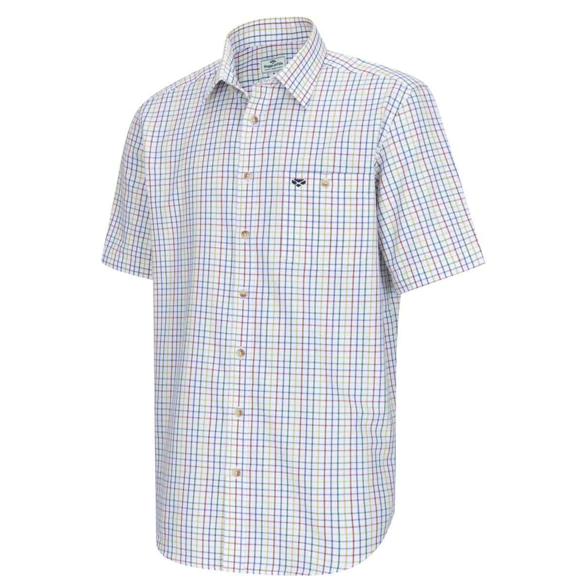 Hoggs of Fife Kessock Short Sleeve Tattersall Shirt - green/red Hoggs of Fife Kessock Short Sleeve Tattersall Shirt - green/red