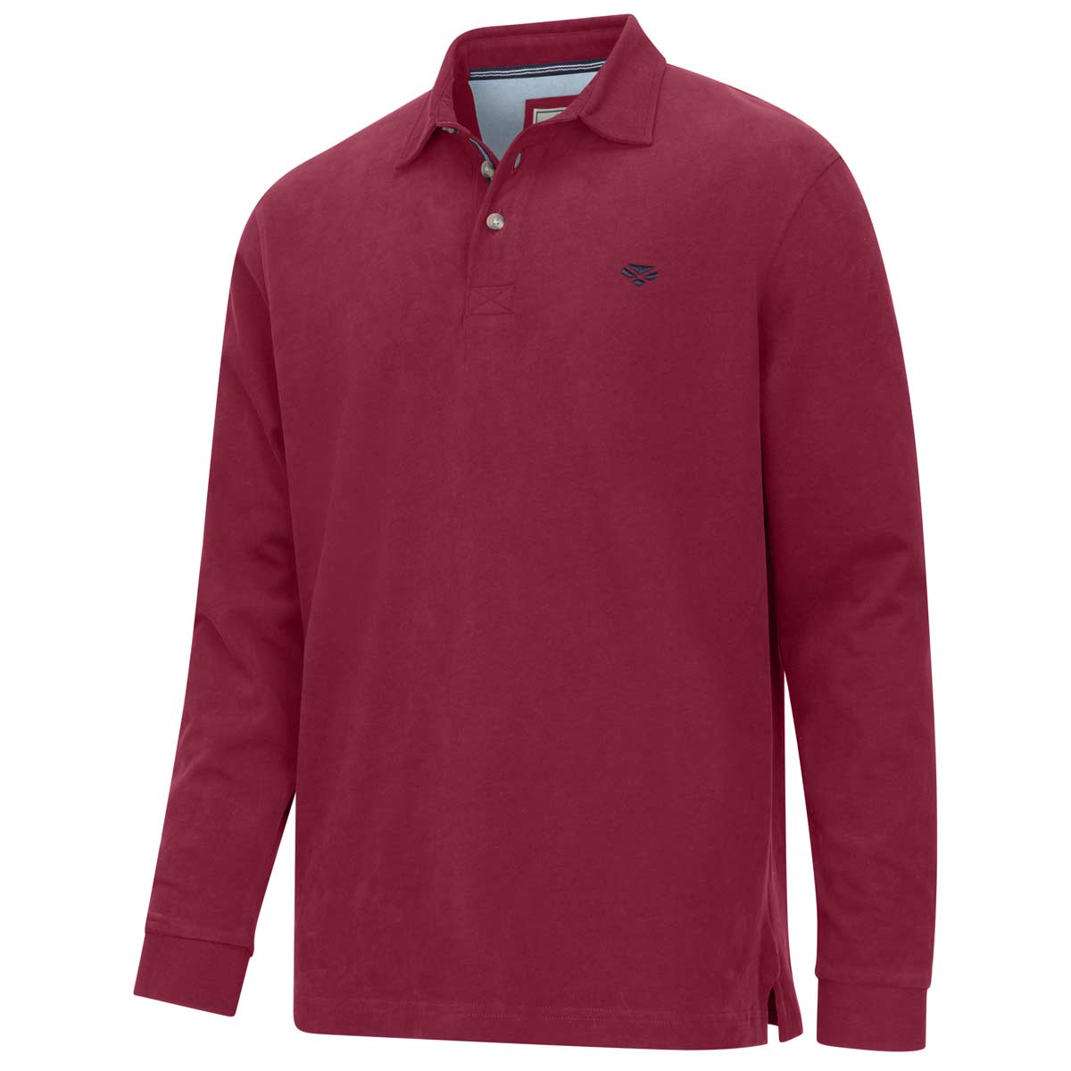 Hoggs of Fife Moffat Long Sleeve Rugby Shirt - Burgundy Hoggs of Fife Moffat Long Sleeve Rugby Shirt - Burgundy