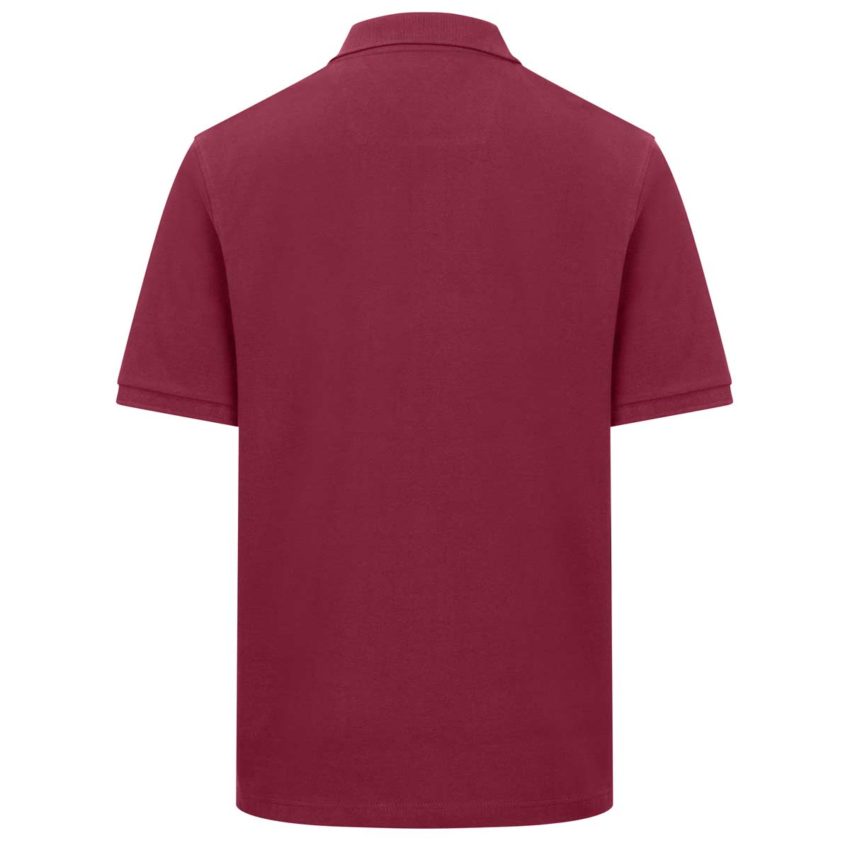 Hoggs of Fife Newton Pique Polo Shirt -Burgundy - Rear Hoggs of Fife Newton Pique Polo Shirt -Burgundy - Rear