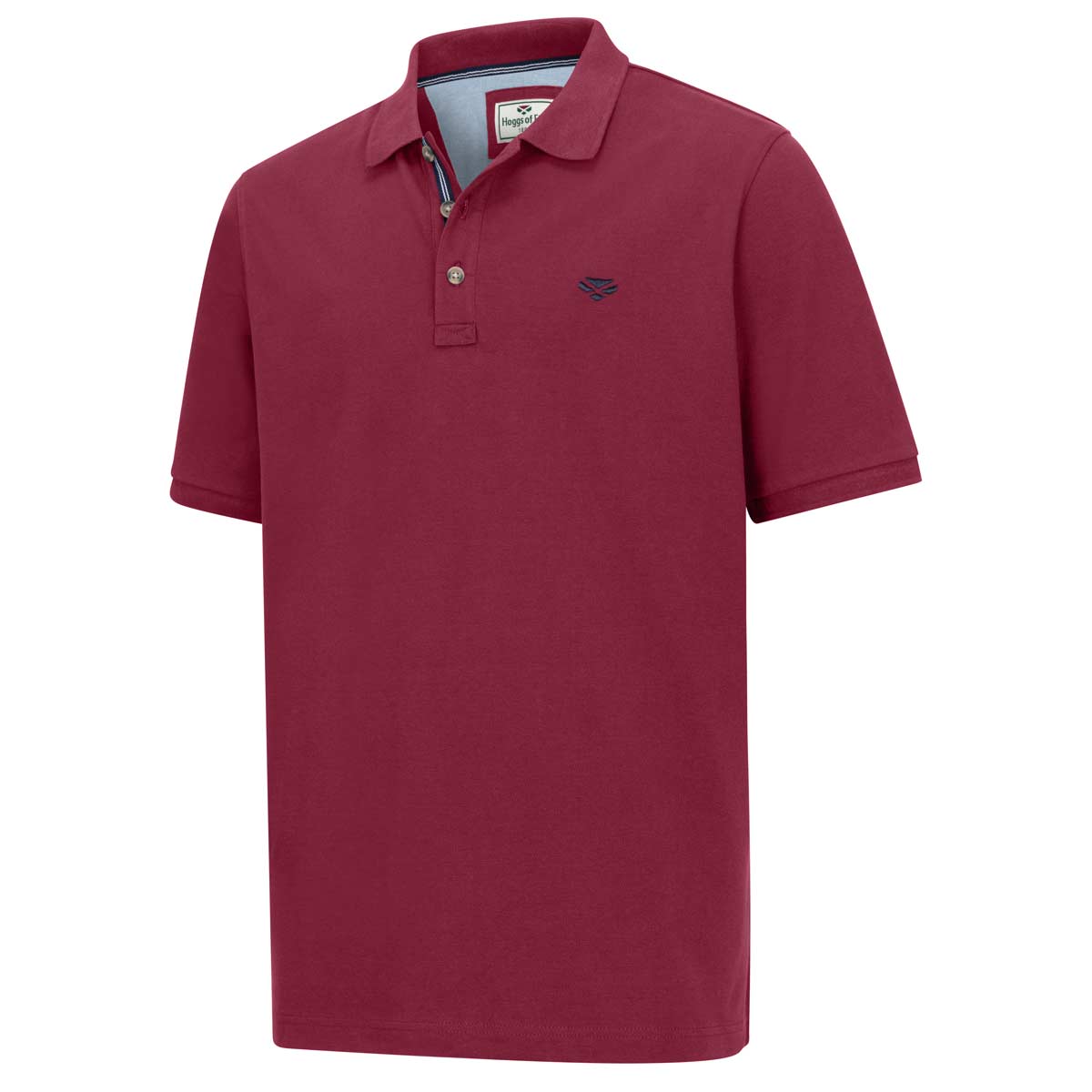 Hoggs of Fife Newton Pique Polo Shirt - Burgundy Hoggs of Fife Newton Pique Polo Shirt - Burgundy