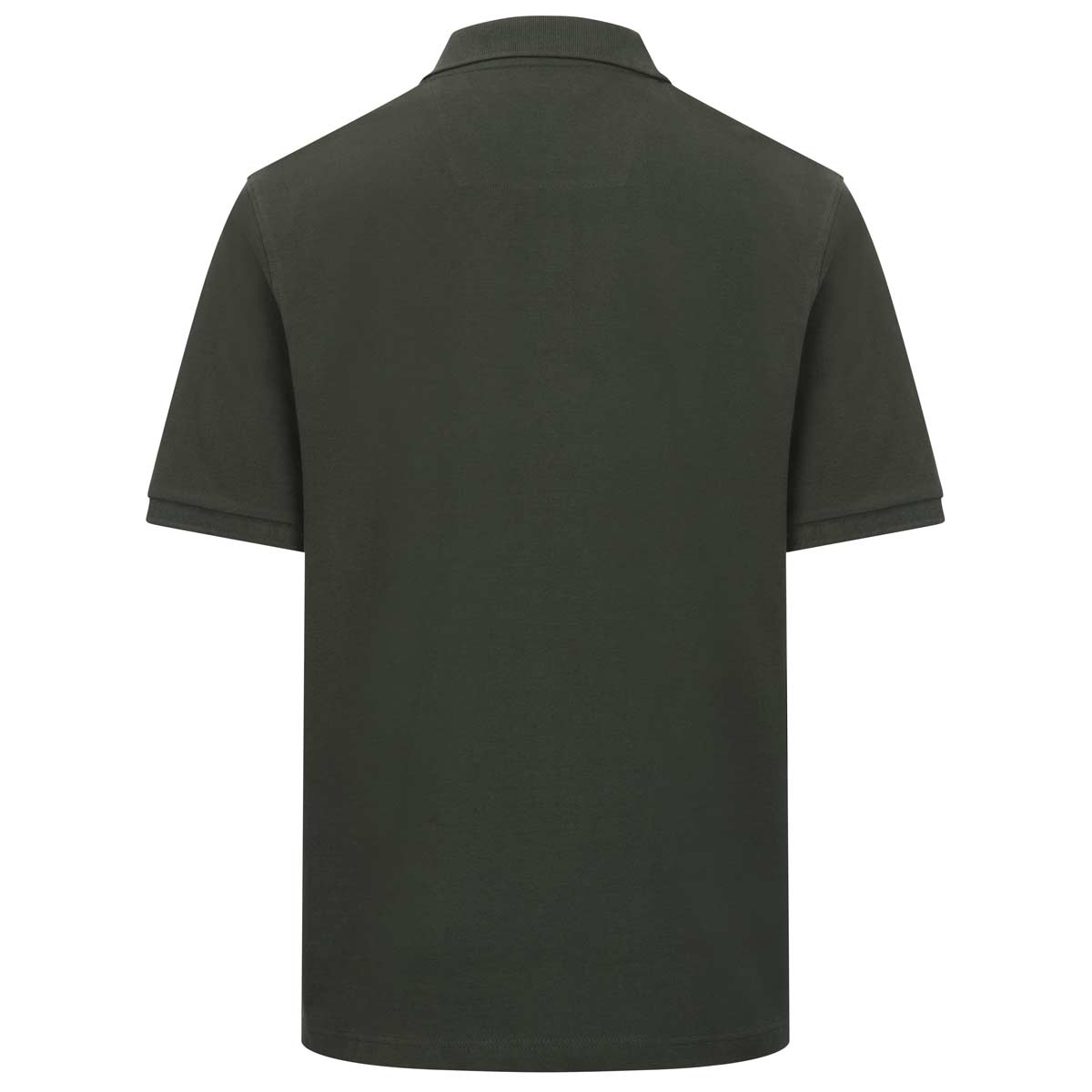 Hoggs of Fife Newton Pique Polo Shirt - Forest - Rear Hoggs of Fife Newton Pique Polo Shirt - Forest - Rear