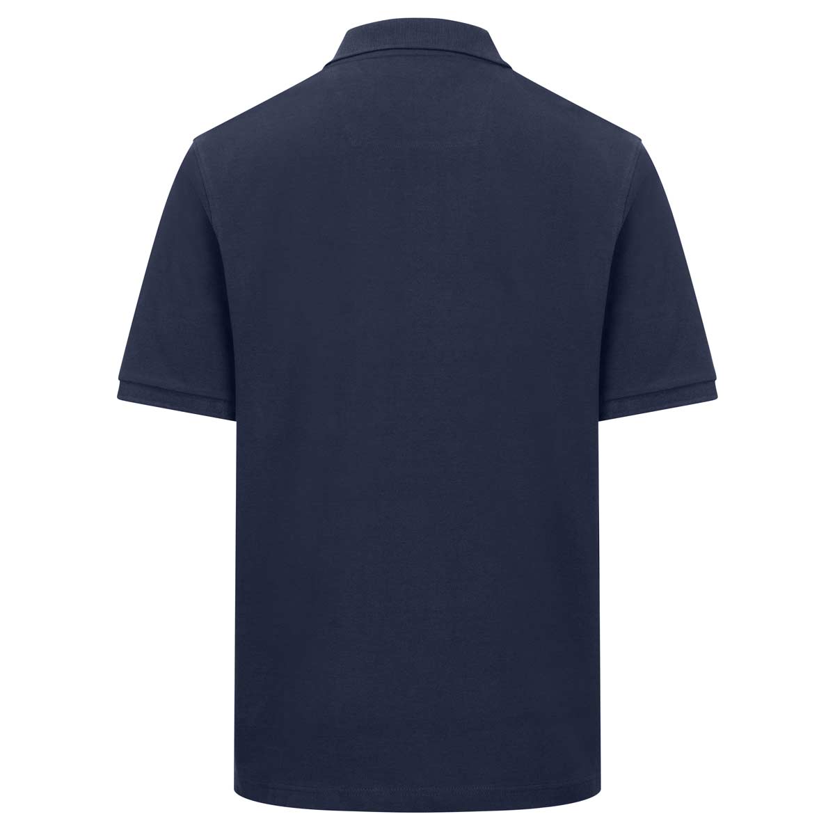 Hoggs of Fife Newton Pique Polo Shirt - Navy - Rear Hoggs of Fife Newton Pique Polo Shirt - Navy - Rear