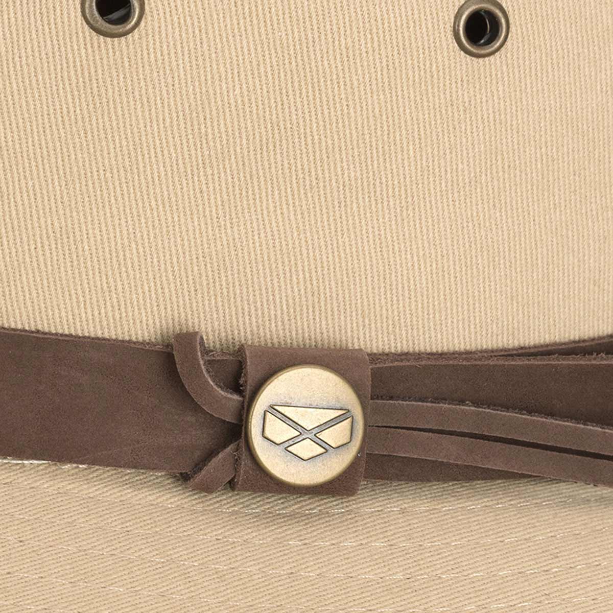 Hoggs-of-Fife-Panmure-Canvas-Foldable-Hat----Desert-Sand-detail Hoggs-of-Fife-Panmure-Canvas-Foldable-Hat----Desert-Sand-detail