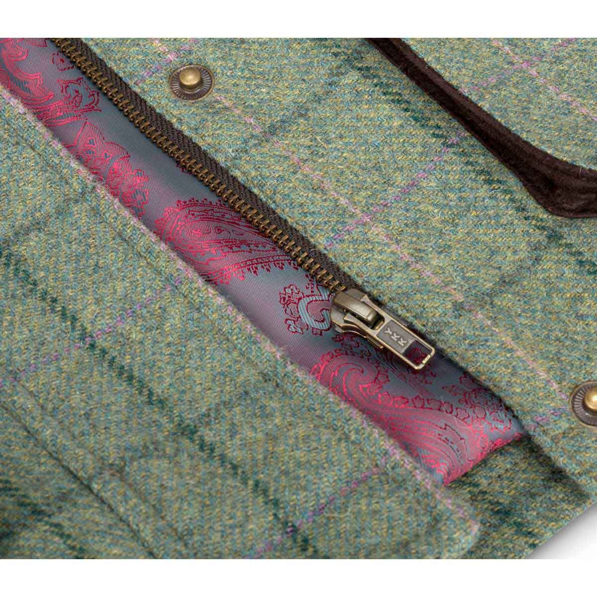 Hoggs of Fife Roslin Ladies Technical Tweed Field Coat - detail Hoggs of Fife Roslin Ladies Technical Tweed Field Coat - detail
