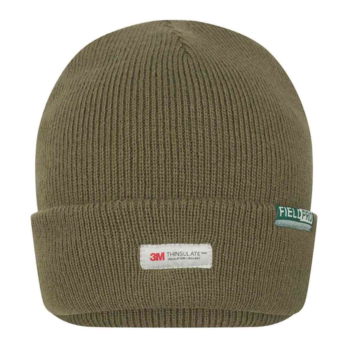 Hoggs of Fife Knitted Thinsulate Waterproof Beanie Hat - Olive Hoggs of Fife Knitted Thinsulate Waterproof Beanie Hat - Olive