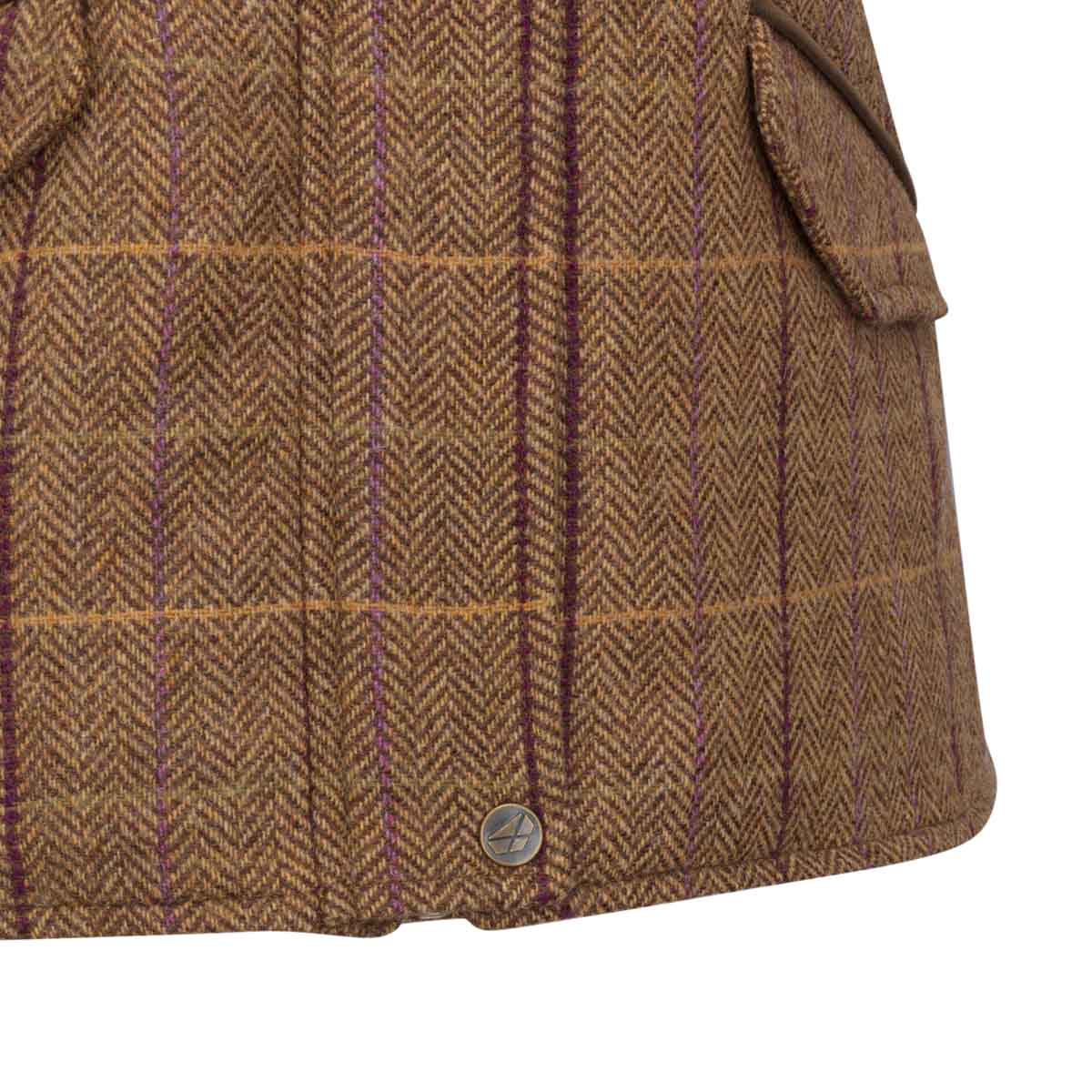 Hoggs of Fife Ladies Eden Technical Tweed Gilet - Detail Hoggs of Fife Ladies Eden Technical Tweed Gilet - Detail