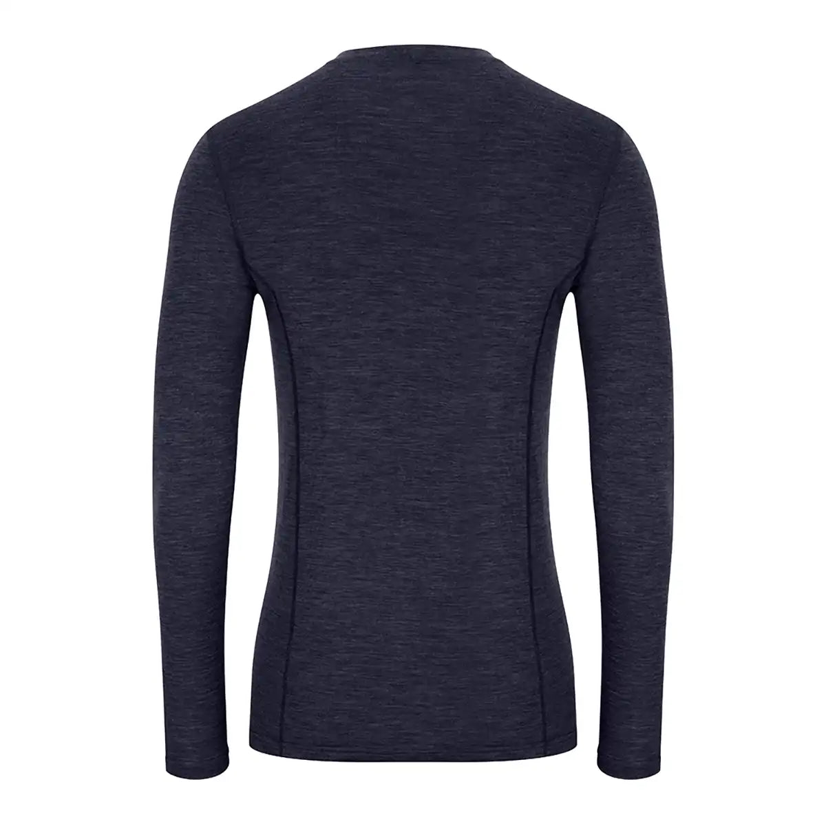 Hoggs of Fife 100% Merino Wool Crew Neck Long Sleeve Base Layer - Navy - Back Hoggs of Fife 100% Merino Wool Crew Neck Long Sleeve Base Layer - Navy - Back