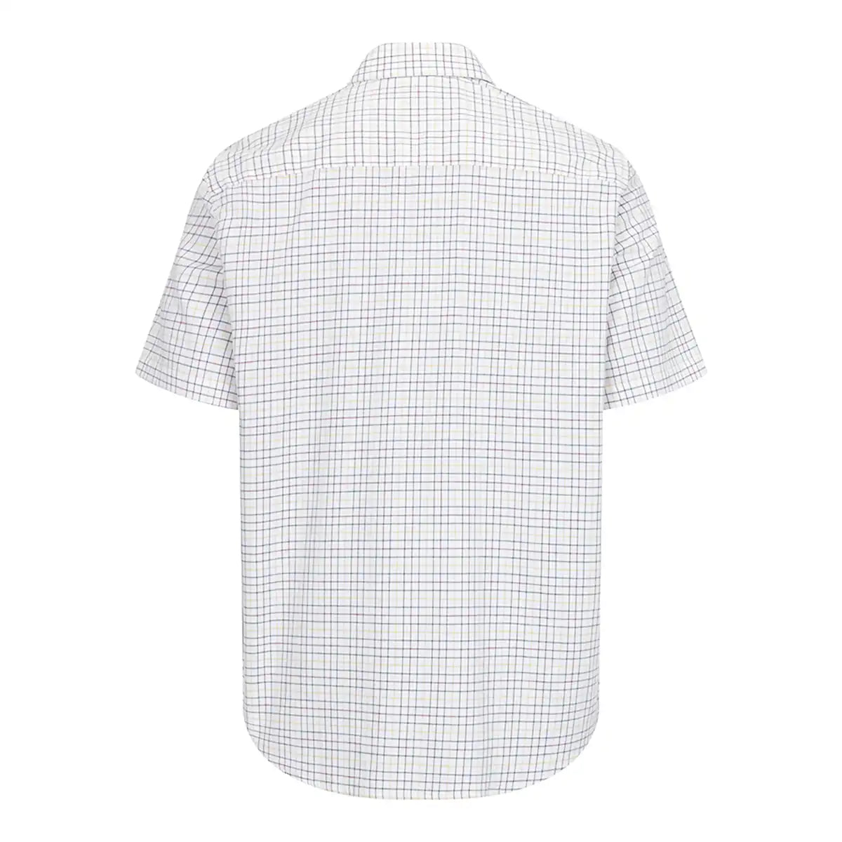 Hoggs of Fife Callum S/S Tattersall Shirt - Green/Gold - Detail Hoggs of Fife Callum S/S Tattersall Shirt - Green/Gold - Detail