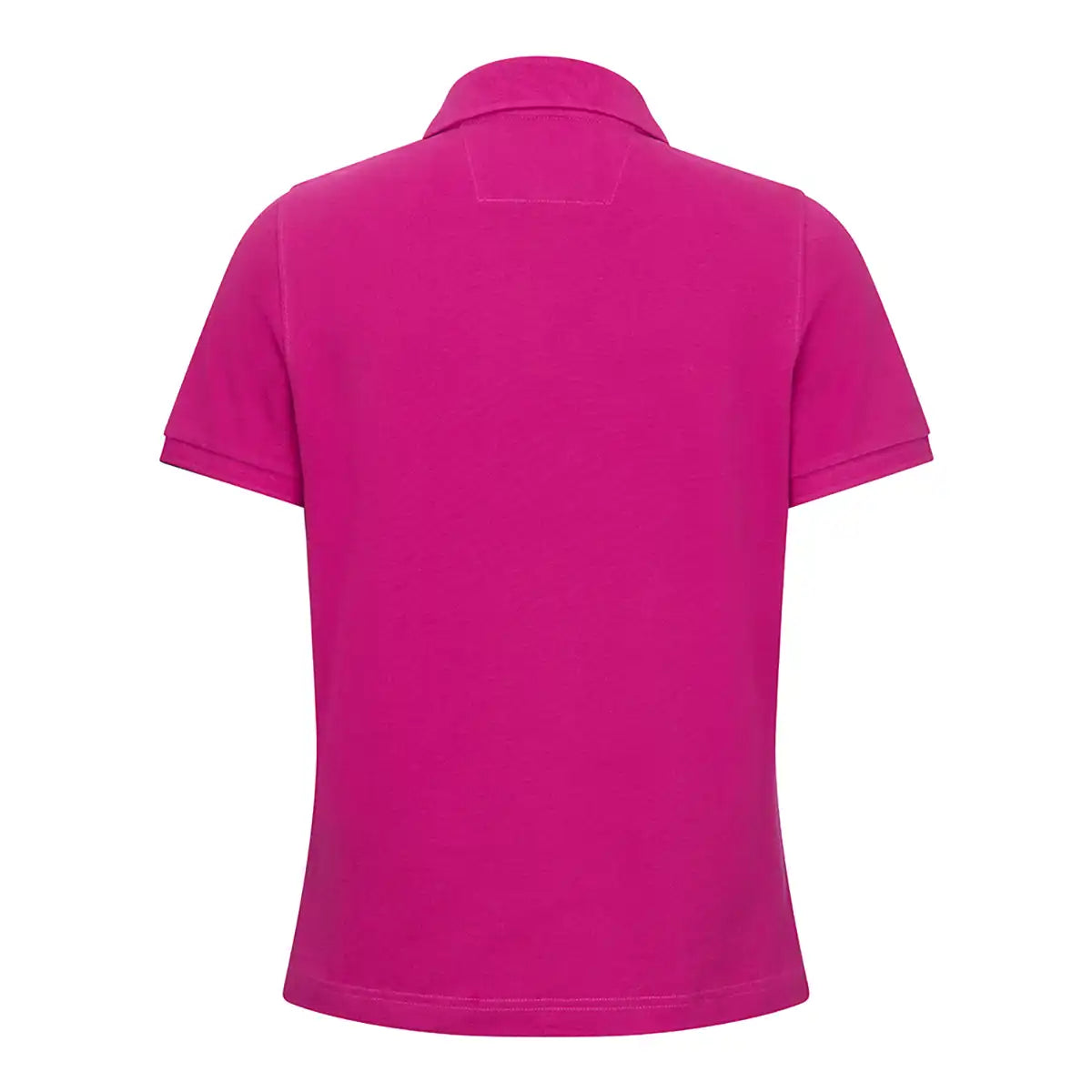 Hoggs of Fife Cora Ladies Pique Polo Shirt - Berry - Back Hoggs of Fife Cora Ladies Pique Polo Shirt - Berry - Back
