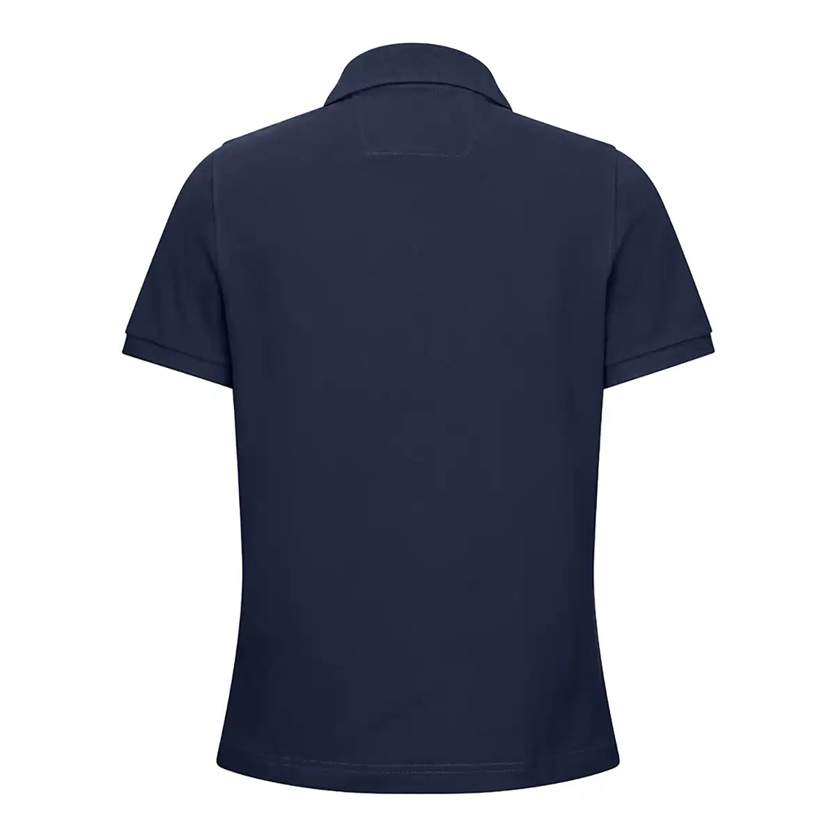 Hoggs of Fife Cora Ladies Pique Polo Shirt - Navy - Back Hoggs of Fife Cora Ladies Pique Polo Shirt - Navy - Back